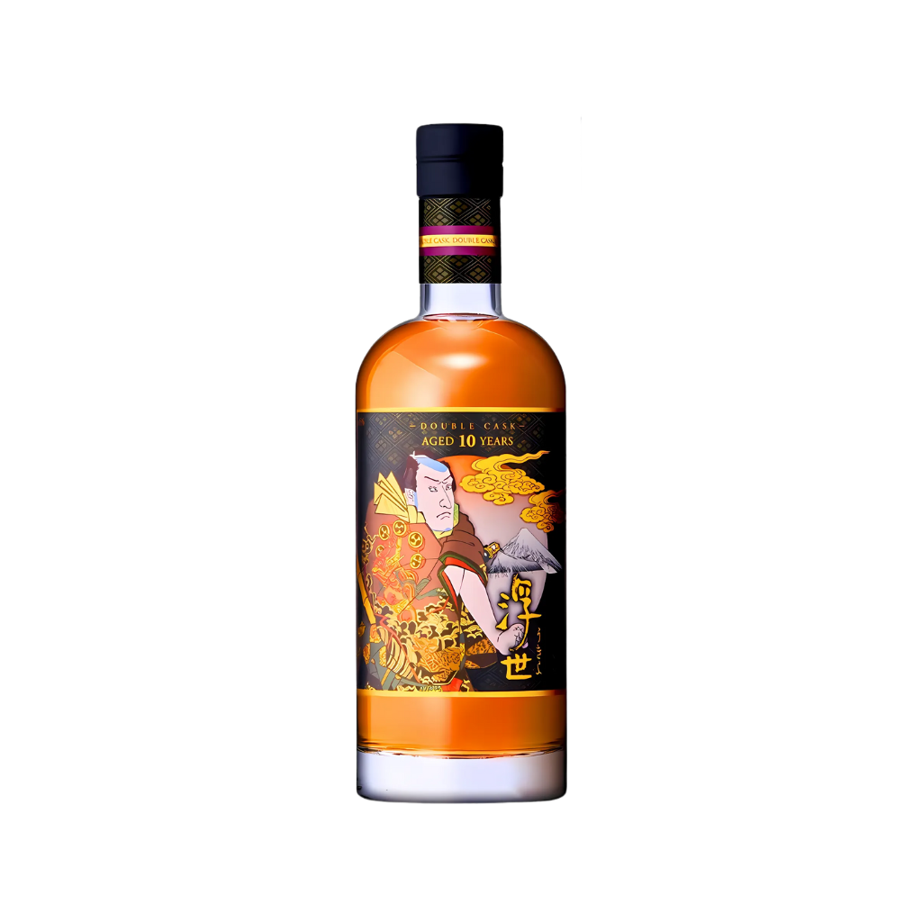 Kumesen Syuzo 久米仙酒造 - Ukiyo Whiskey 10 Years Double Cask Ukiyo-e Limited Edition (金雲)(Kinkun)