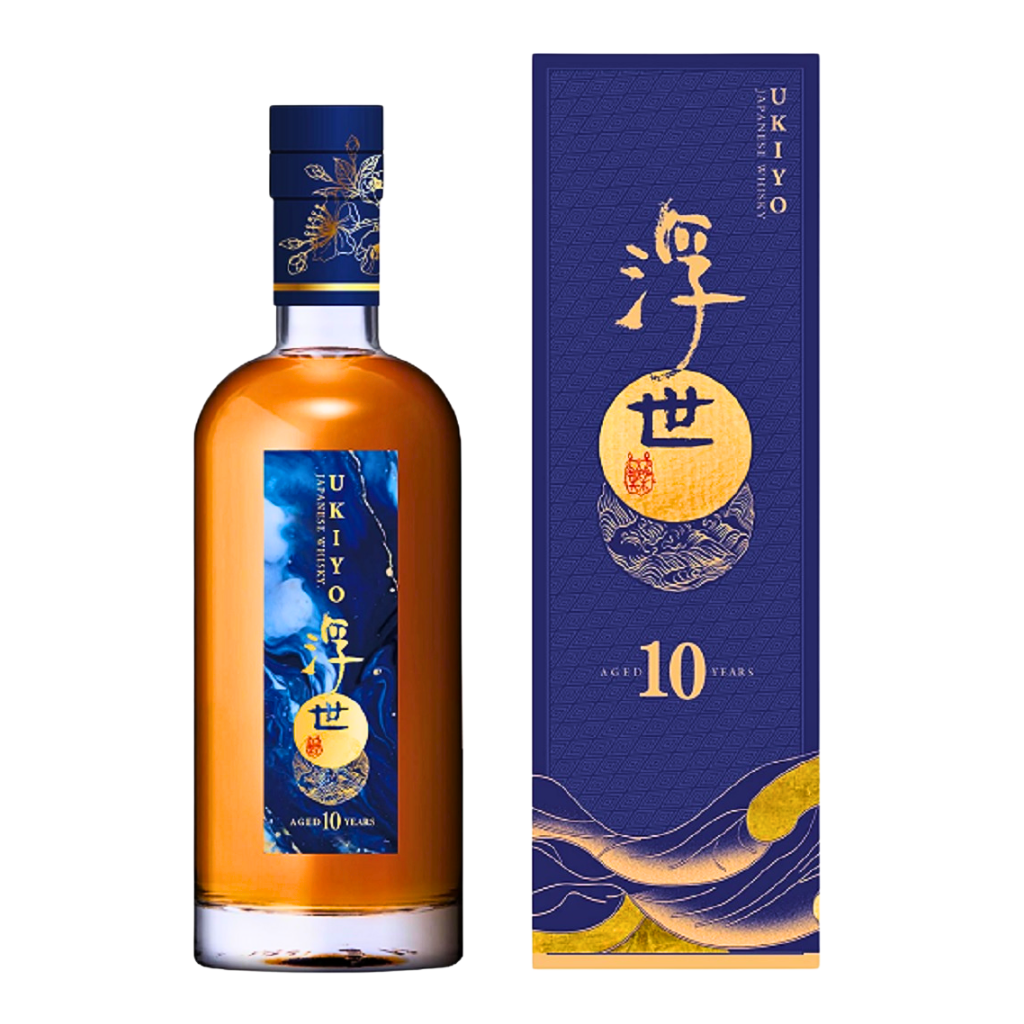 Kumesen Syuzo 久米仙酒造 - 浮世十年藍標威士忌 700ml (連盒)